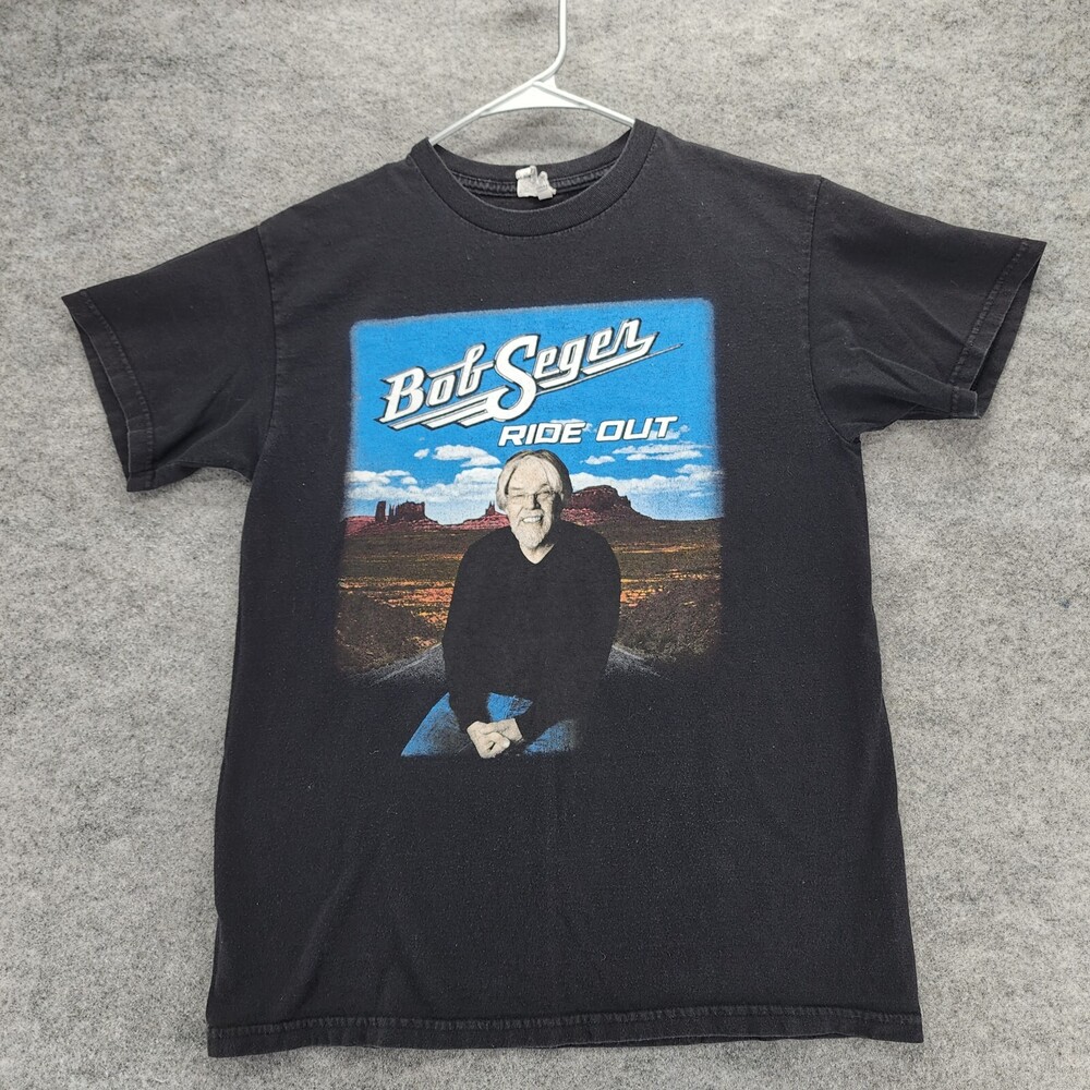 Bob Seger Ride Out Tour Shirt Mens Medium 2015 Short Sleeve Black